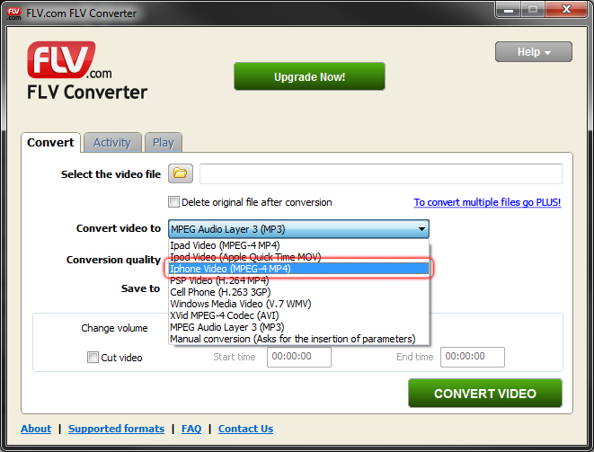 how to convert .flv to mp4