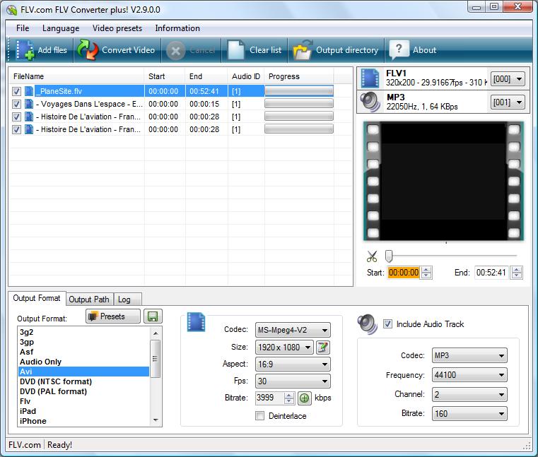 FLV.com FLV Converter Screenshot